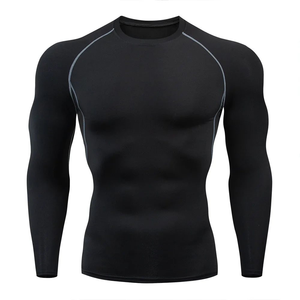 T-shirt Men Running Sport T Shirt Men Compression Fitness Tops Tee Quick DryTight Training Gym Sport Running Shirts Jersey