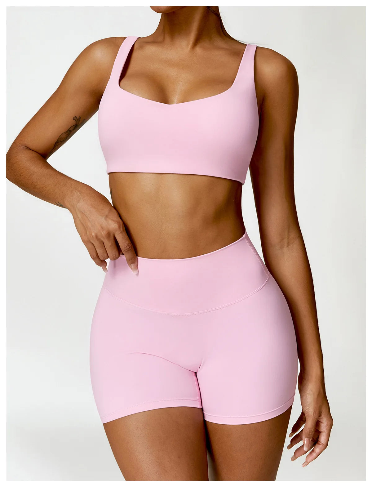Legging Women Tracksuit Yoga Set 2PCS Sportswear Workout Clothes Athletic Wear Gym Legging Fitness Bra Crop Top Long Sleeve Sports Suits