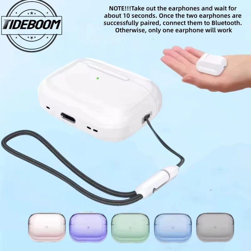 Air Pro 5 TWS Max Wireless Bluetooth Earphones Headphones HiFi Sound Low Latency Noise Reduction Earbuds for IPhone Android