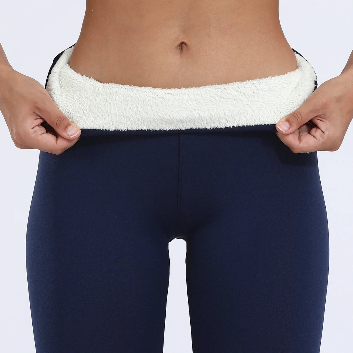 RENOWEARS Winter Warm Women Thick Thicken Leggings Fleece Pants Female Thermal Leggings Tights Sexy Hight Wasit Stretchy