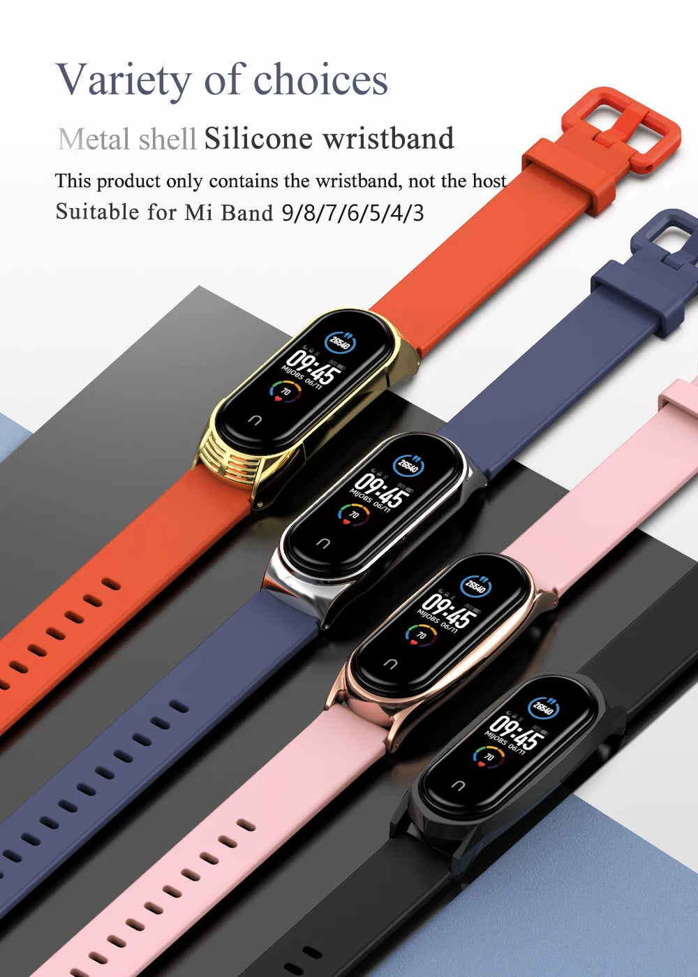 Strap For Mi Band 10 9 8 7 6 5 4 3 Silicone Wristband Replacement For Xiao mi Mi Band 8 Bracelet MiBand 7 6 5 4 3 Wrist Strap