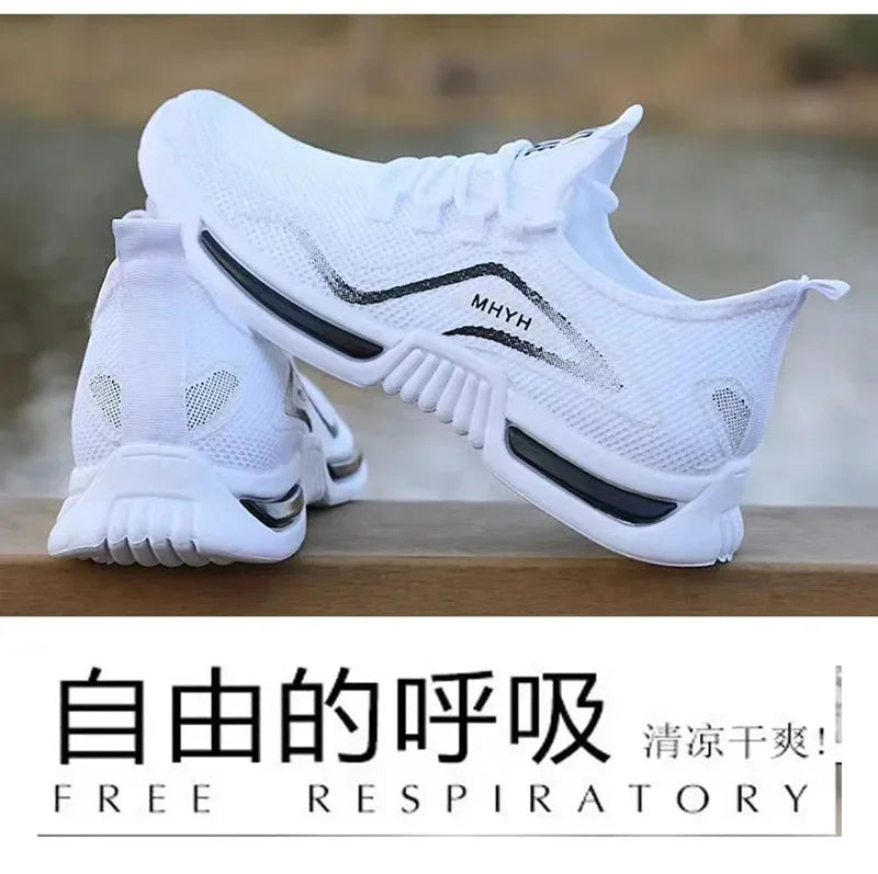 Sneakers Men Shoes Slip on Fashion Sneakers Male Sport Running Shoes Breathable Gym Training Walking Tennis Shoes Non Slip Workout Flats