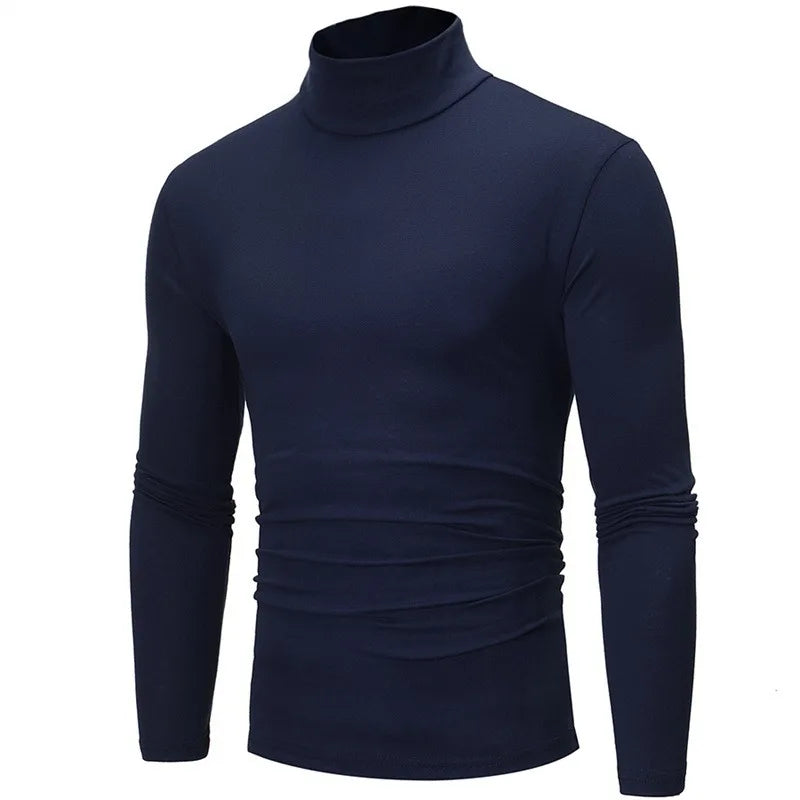 Men Short Sleeve Thermal Underwear Tops Men Spring Clothes Thermal Shirt Autumn Men's Winter Tights High Neck Thin Slim Fit Long Sleeve T-shirt