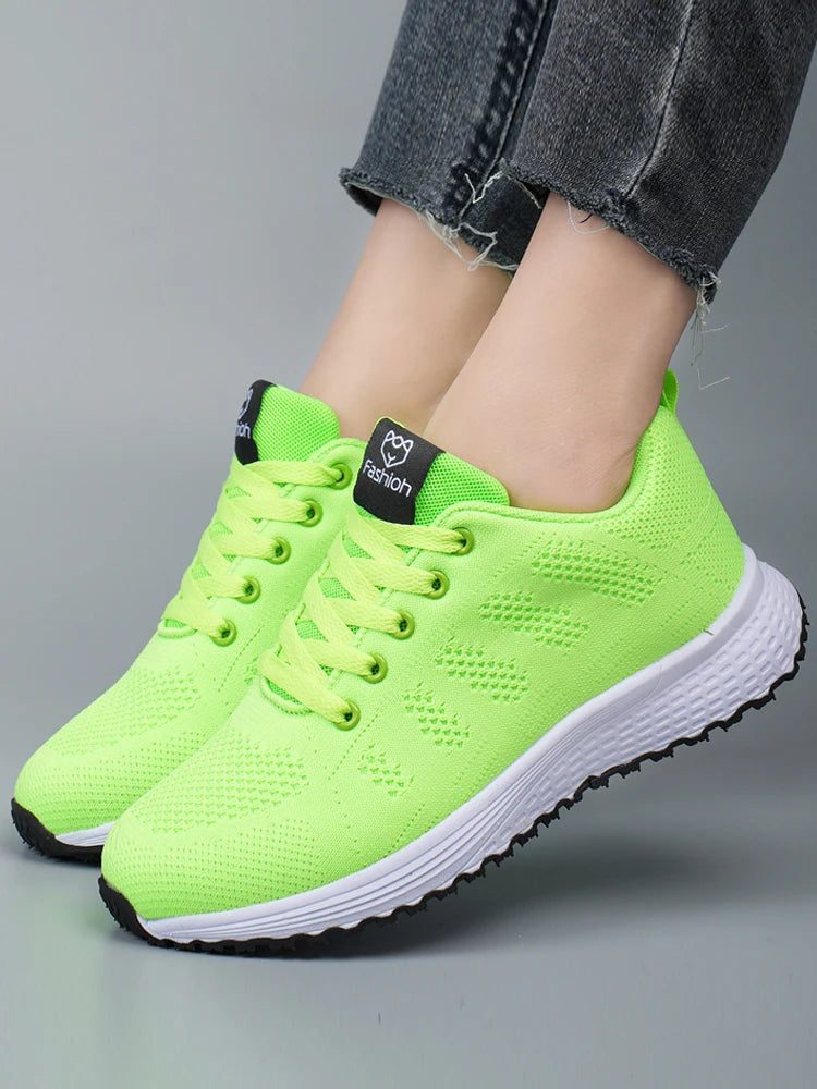 Women Sneakers Mesh Breathable Trainers Ladies Shoes Platform Female Sneakers for Women Basket Tenis Feminino
