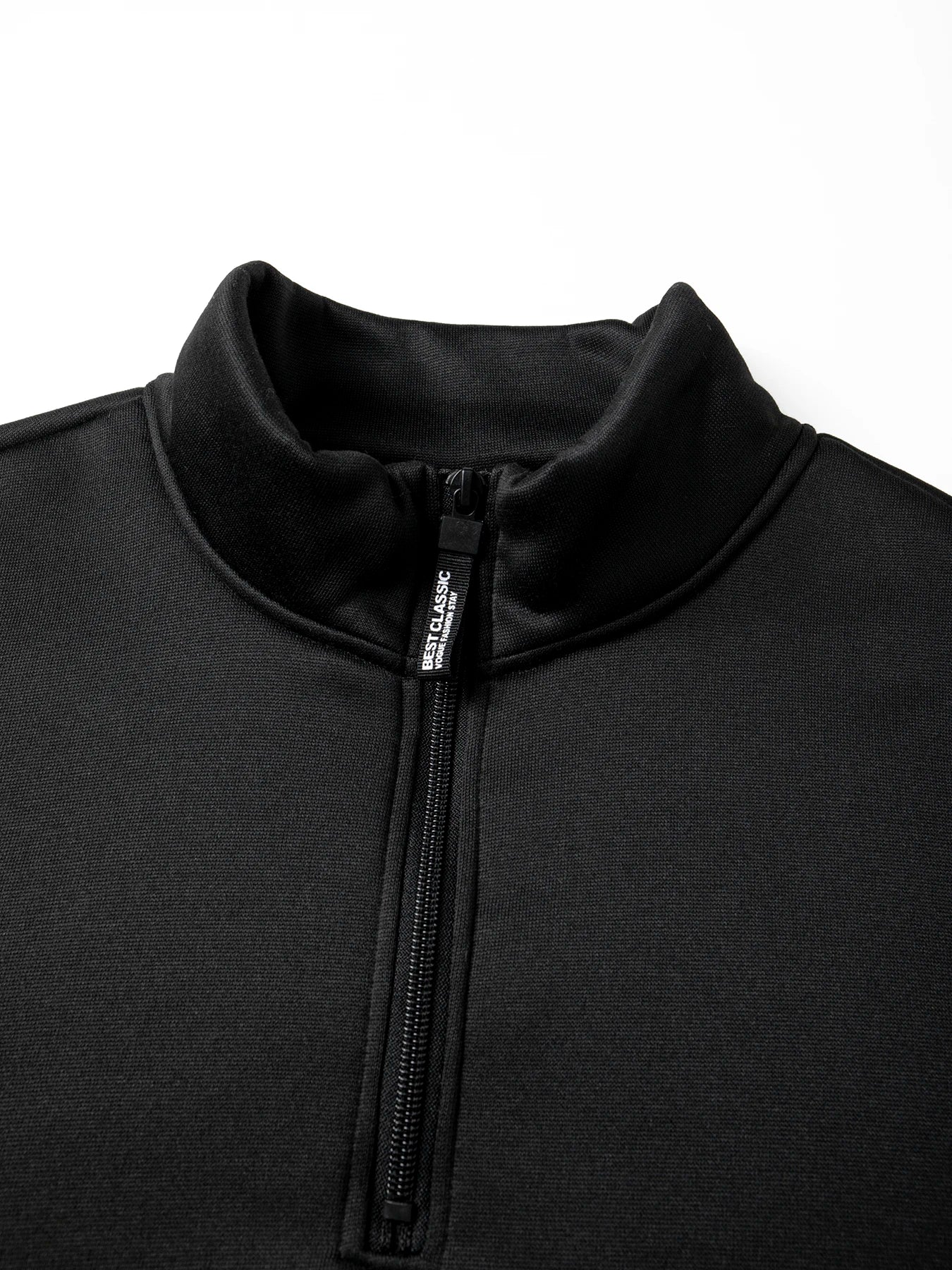 Men Fleece Lined Sweatshirts Winter Warm Pullover Half Zipper Pullover for Male Hoody Outdoor Sweatshit Solid Color Stand Collar
