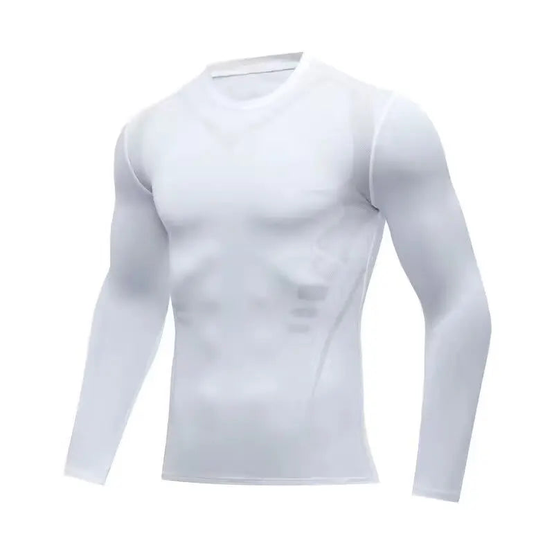 T-shirt Men Running Sport T Shirt Men Compression Fitness Tops Tee Quick DryTight Training Gym Sport Running Shirts Jersey