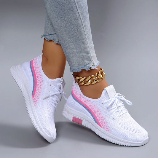 Women Sneakers breathable mesh flat shoes，women's shoes，casual sneakers shoes, clearance free shipping