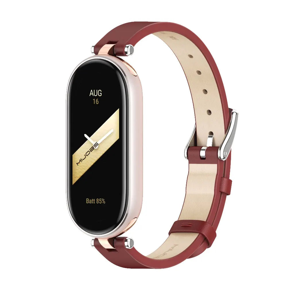 Strap for Mi Band 10 9 8 7 6 5 4 3 Watchband for Xiao mi Smart Band 9 Strap for Mi Band 8 Leather Wristband For Mi Band 7 Correa