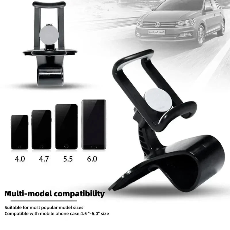 360° Rotation Car Phone Holder Universal Car GPS Navigation Dashboard Stand Car Clip Mount Bracket Mobile Phone Support in Car