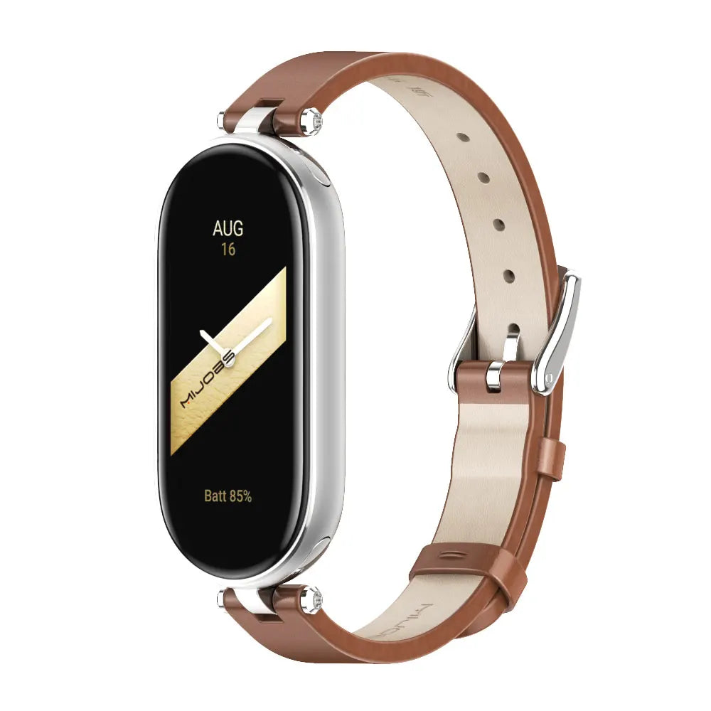Strap for Mi Band 10 9 8 7 6 5 4 3 Watchband for Xiao mi Smart Band 9 Strap for Mi Band 8 Leather Wristband For Mi Band 7 Correa