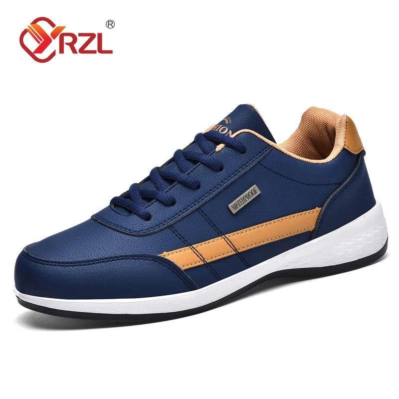 Sneakers Men Shoes Spring Autumn Waterproof Walking Sneakers Leisure Male Leather Sports Shoes Non-Slip Footwear Tennis for Men