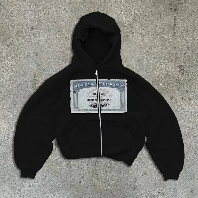 Hoodies Women American Y2K New Hip Hop Trend Zipper Hoodie Women Street Casual Loose Joker Vintage Sweatshirt Unisex Fleece Padded Warm Hoodie