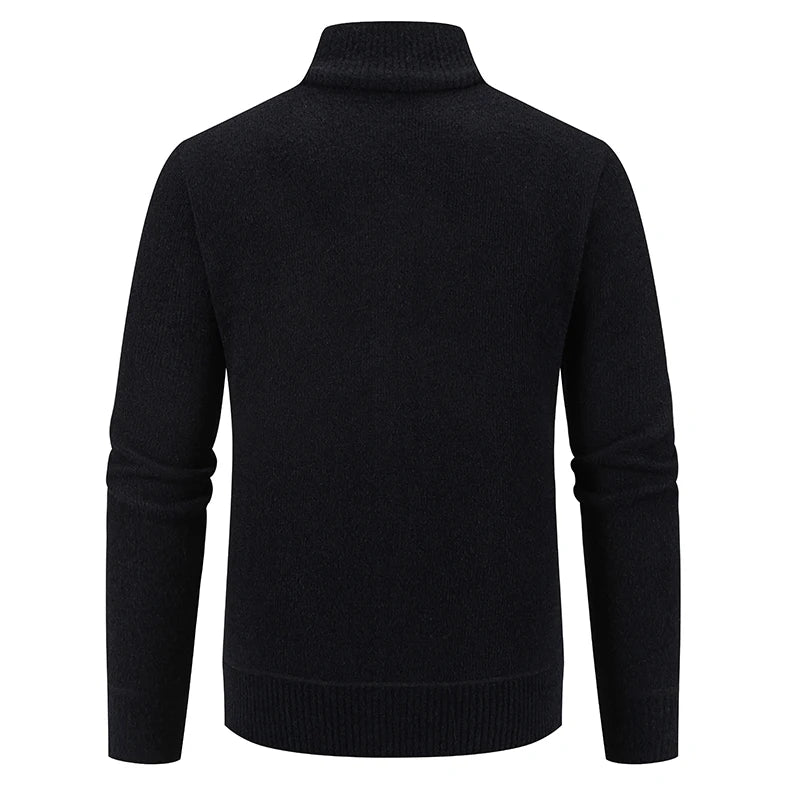 Jacket Vintage Winter Sweater Coat Casual Turndown Collar Fleece Jackets Fashion Mens Autumn Outwear