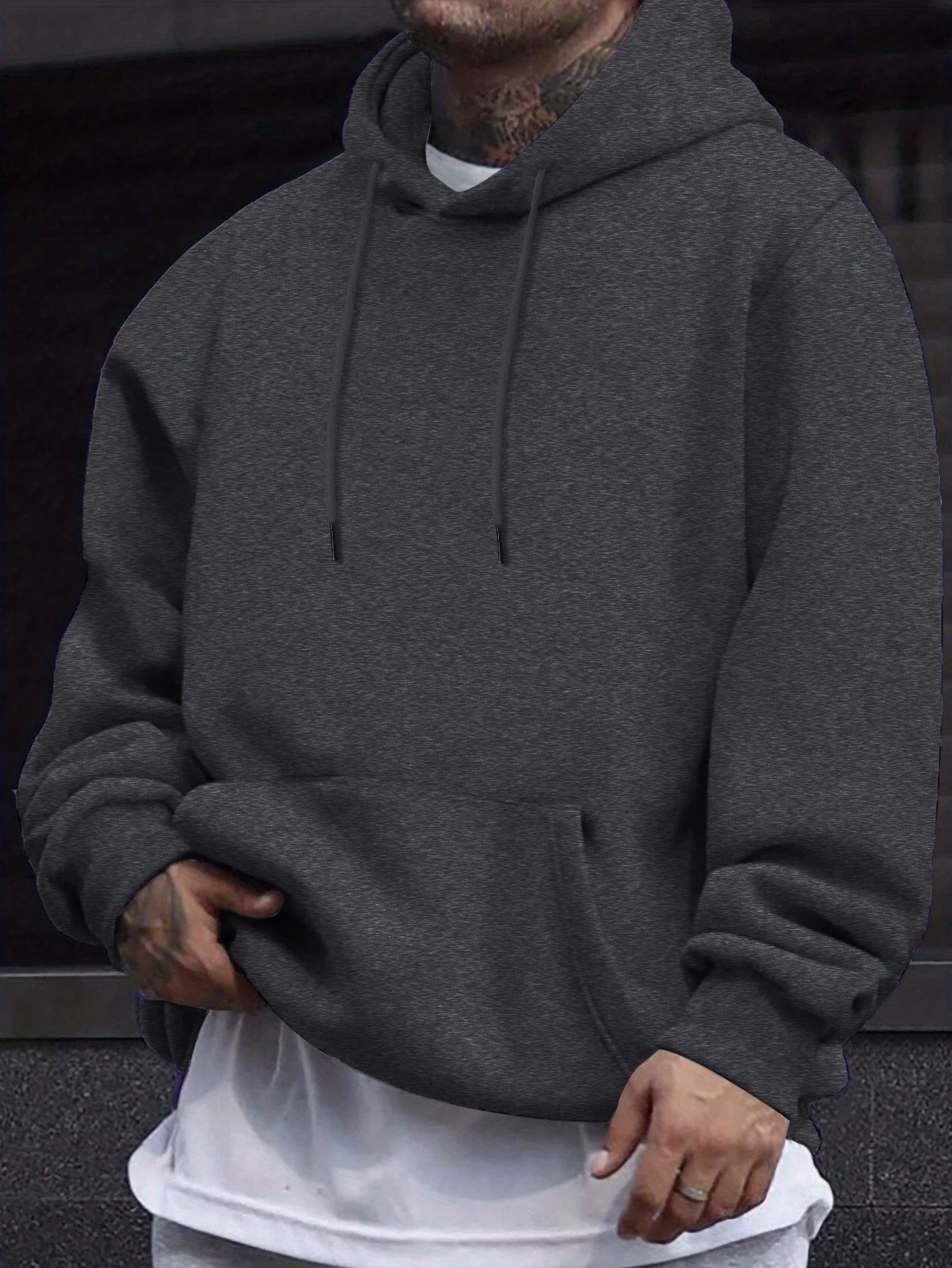 Autumn Solid Sweatshirts Unisex Street Comfy Sportswears Fleece Soft Hoodie Man's Fashion Warm Streetwear Casual Jogging Clothes