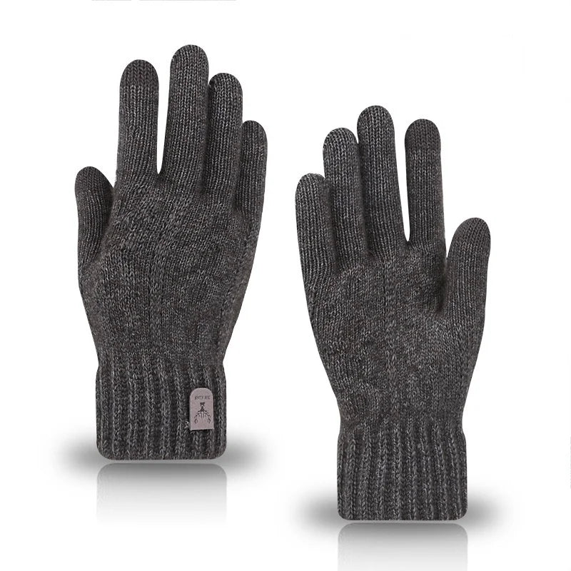 Warm Gloves Touchscreen Unisex Knit Finger Gloves Machine Washable Ideal for Travel Cycling Sports
