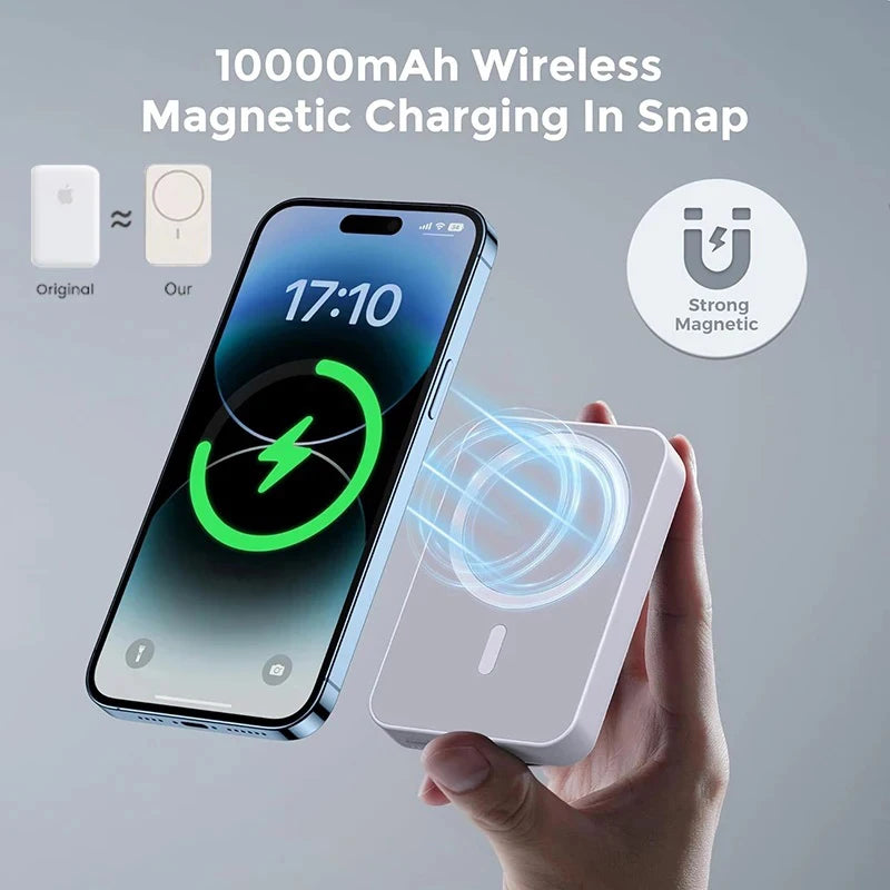OnePlus 500000mAh Large Capacity PD20W Magnetic Wireless Power Bank External Portable Battery Pack For iphone Samsung Xiaomi