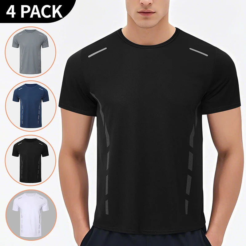 T-shirts  Men's Summer Quick-drying Sports Fashion Printed Short-sleeved Teens Loose and Comfortable Running Fitness Joker T-shirt