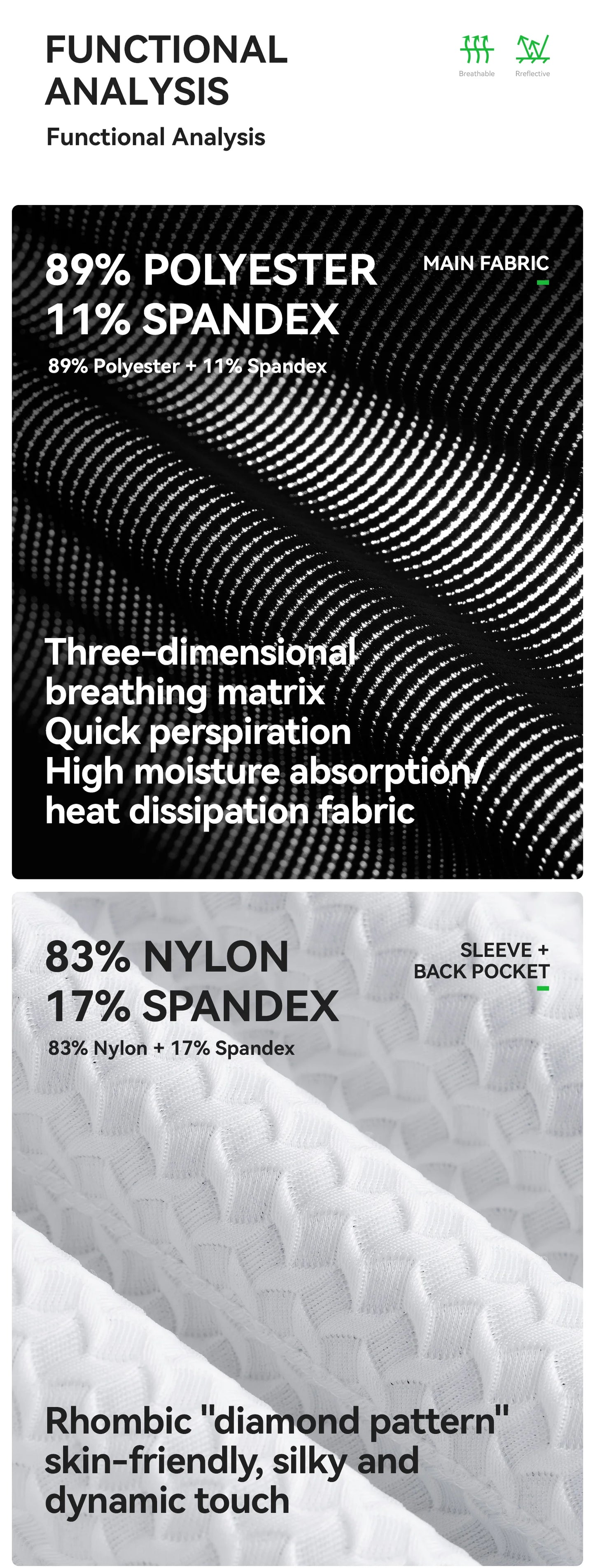 T-shirts Cycling Jersey Short Sleeve Windproof Shirt Bike Sports Shirt Breathable Reflective Summer Shirt with YKK Zipper