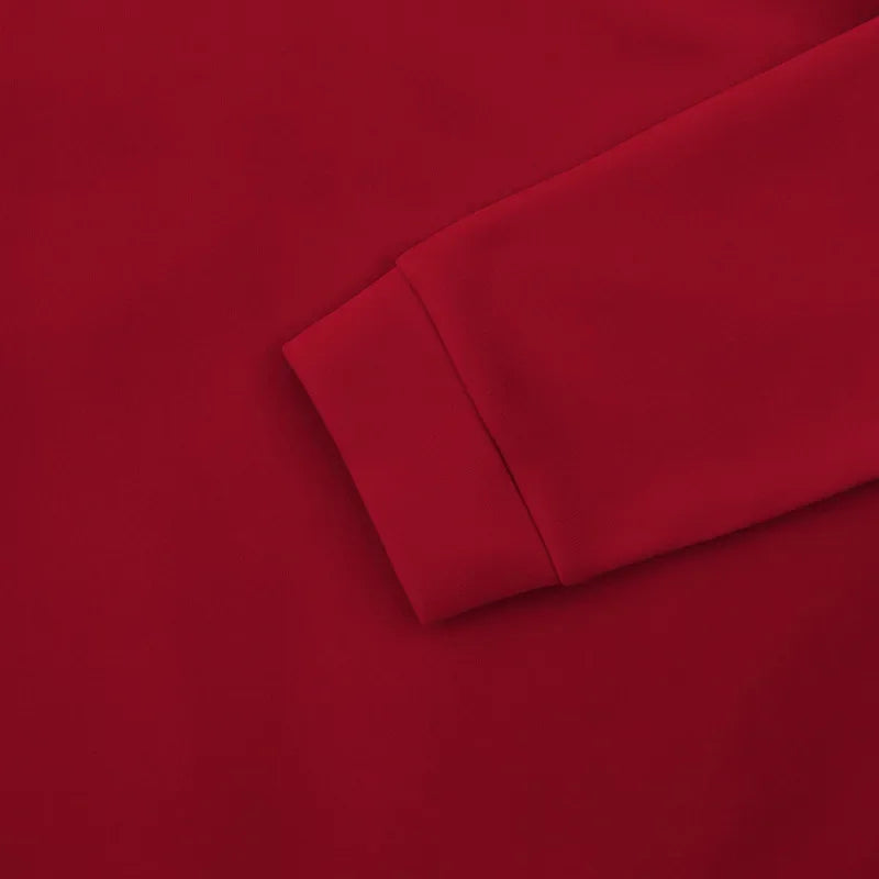 American Autumn Winter Heavy Fleece Long-sleeved Men's Sweatshirt Half Zipper Loose Stand-up Collar Pullover Men's Sweatshirt