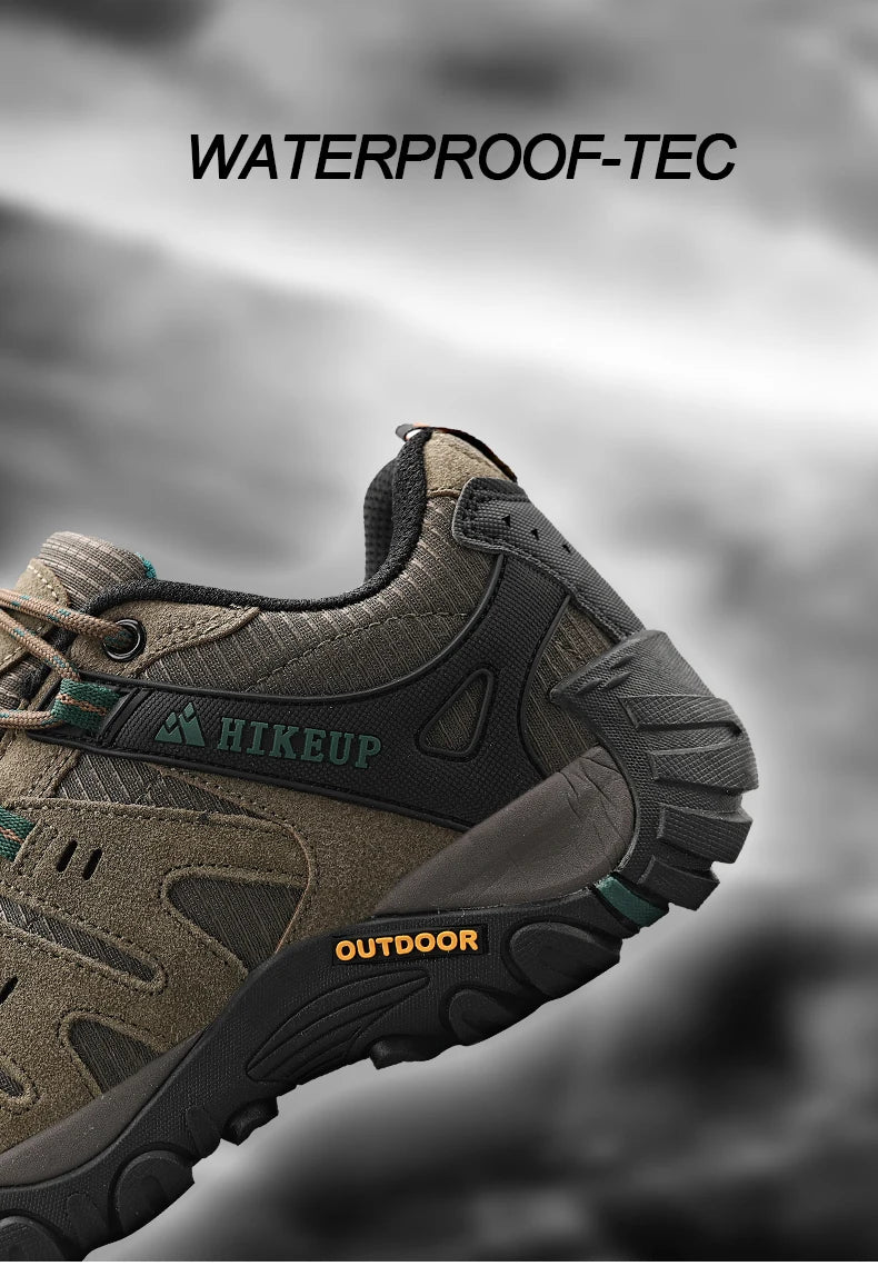 Sneakers Men's Hiking Shoes Suede Leather Outdoor Shoes Wear-resistant Men Trekking Walking Hunting Tactical Sneakers