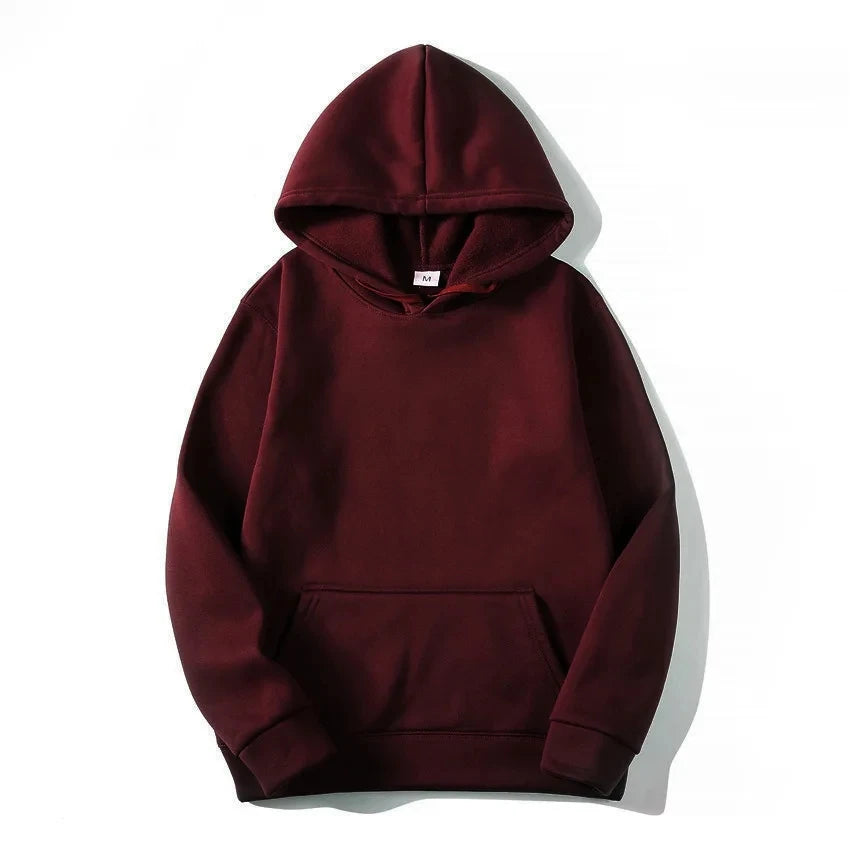 JUMPER Solid Color Men's Hoodie Warm Men's Sportswear Fashion Street Wear Casual Men's Loose Breathable Hoodie Brand Hoodie