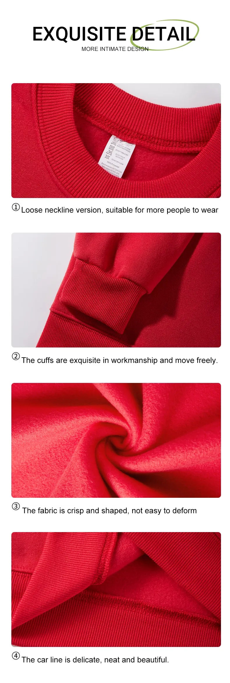 I'M Not Perfect Text Design Pullovers Unisex Y2K Fleece Sweatshirts O-Neck Autumn Top Warm Breathable Sweatshirt Casual Clothes