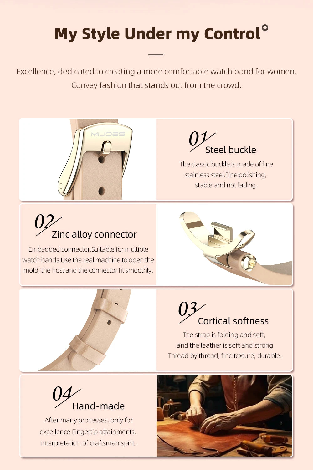 Strap for Mi Band 10 9 8 7 6 5 4 3 Watchband for Xiao mi Smart Band 9 Strap for Mi Band 8 Leather Wristband For Mi Band 7 Correa