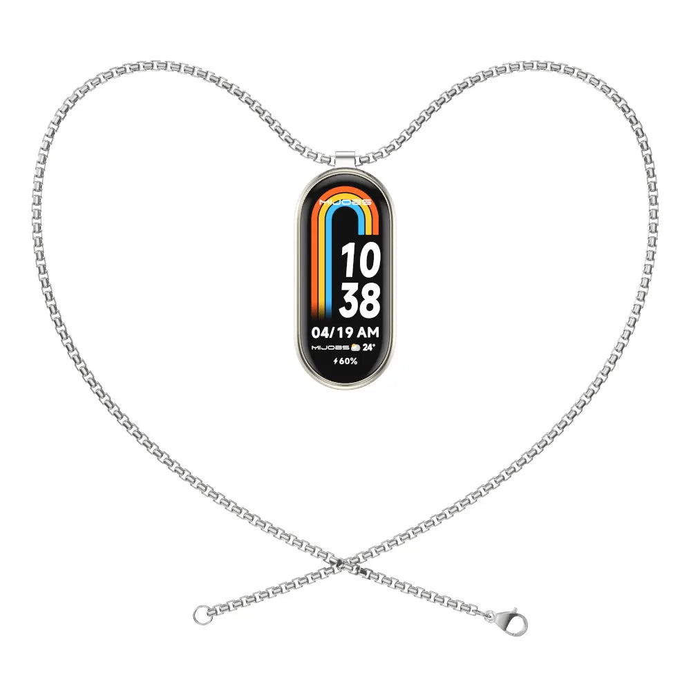 Necklace for Mi Band 10 9 8 7 6 5 4 3 Smart Bracelet Strap for Mi Band 9 Metal Wristband for Mi Band 7 6 Hanging Neck Decoration