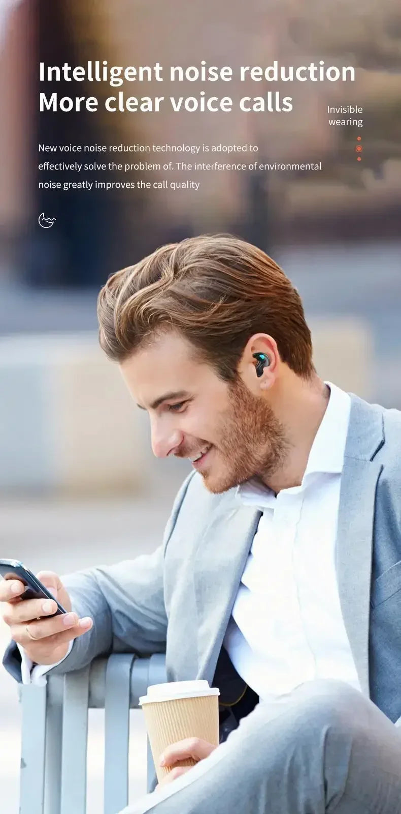 X55 TWS Mini Earpods BT5.3 Wireless Earphone IPX5 Headphones Noise Reduction Sport Bluetooth Earbuds Stereo Music Headset