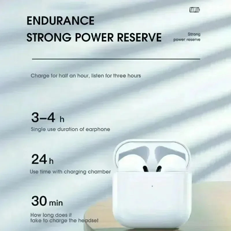 Air Pro 4 TWS Wireless Bluetooth Earphones Headphones Mini Earpone Headset For PC Android Apple iPhone Earbuds Accessories