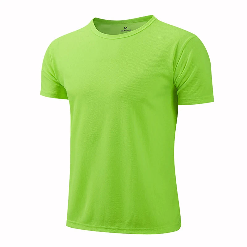 T-shirts  Men Women Quick Dry Short Sleeve Sport T Shirt Gym Jerseys Fitness Shirt Trainer Running T-Shirt Teenager Breathable Sportswears