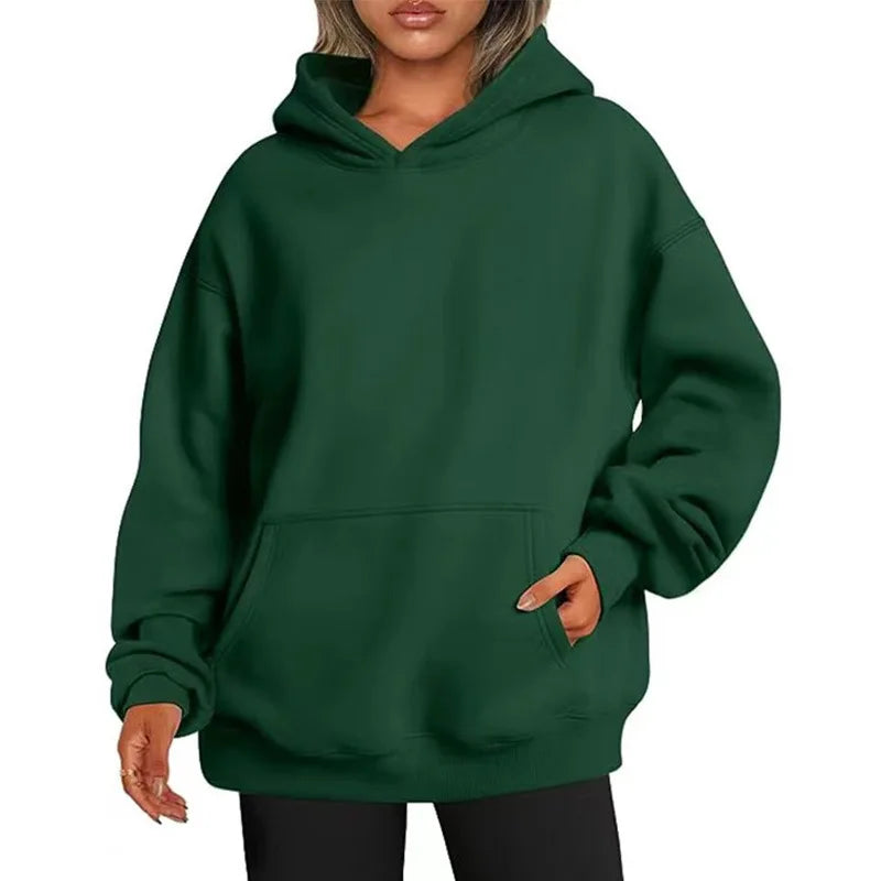 New Men Casual Hoodies Women Fleece Warm Hoodies Spring Autumn Pullovers Fashion Black Multiple Colour Oversized Sweatshirts Top