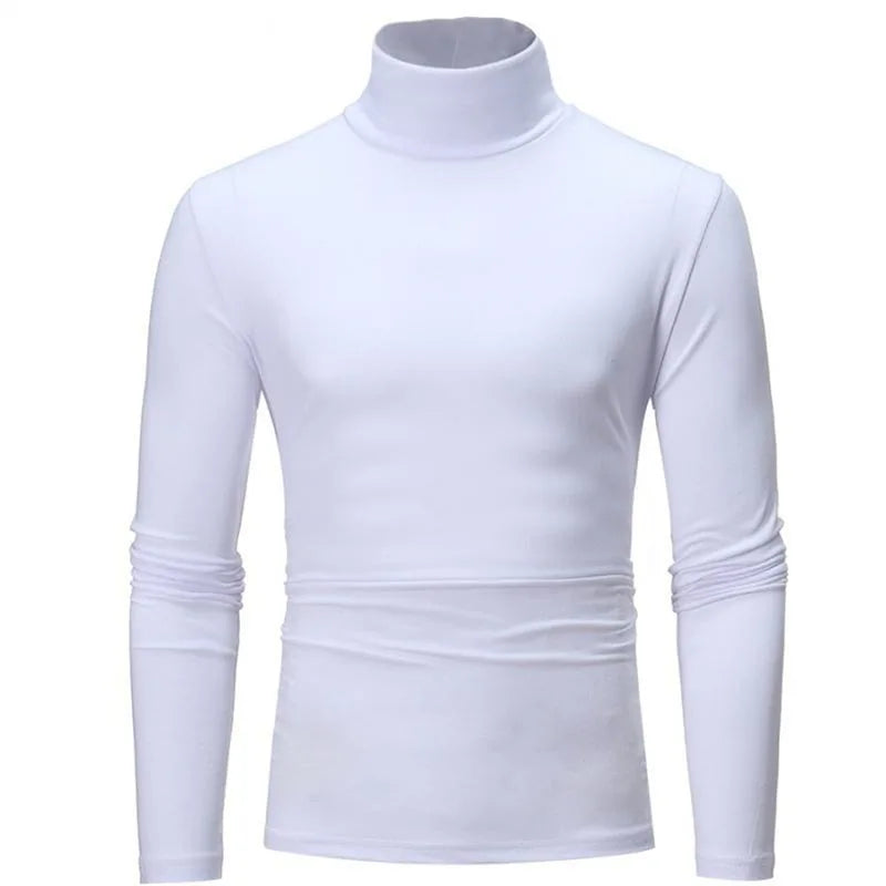 Men Short Sleeve Thermal Underwear Tops Men Spring Clothes Thermal Shirt Autumn Men's Winter Tights High Neck Thin Slim Fit Long Sleeve T-shirt