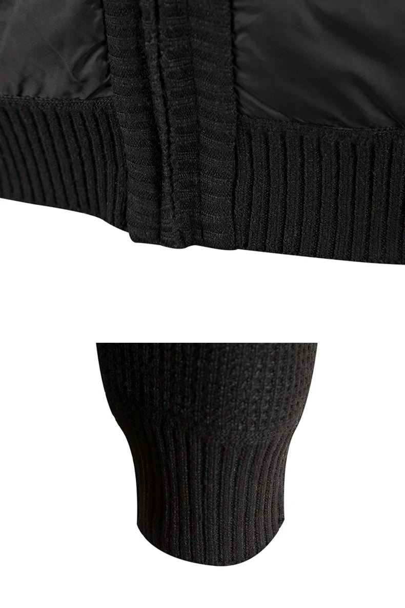 Sweater Baseball Coat Knit Jacket Korean Jumpers Male Windbreaker Fashion Pullovers Business Casual Knitwear