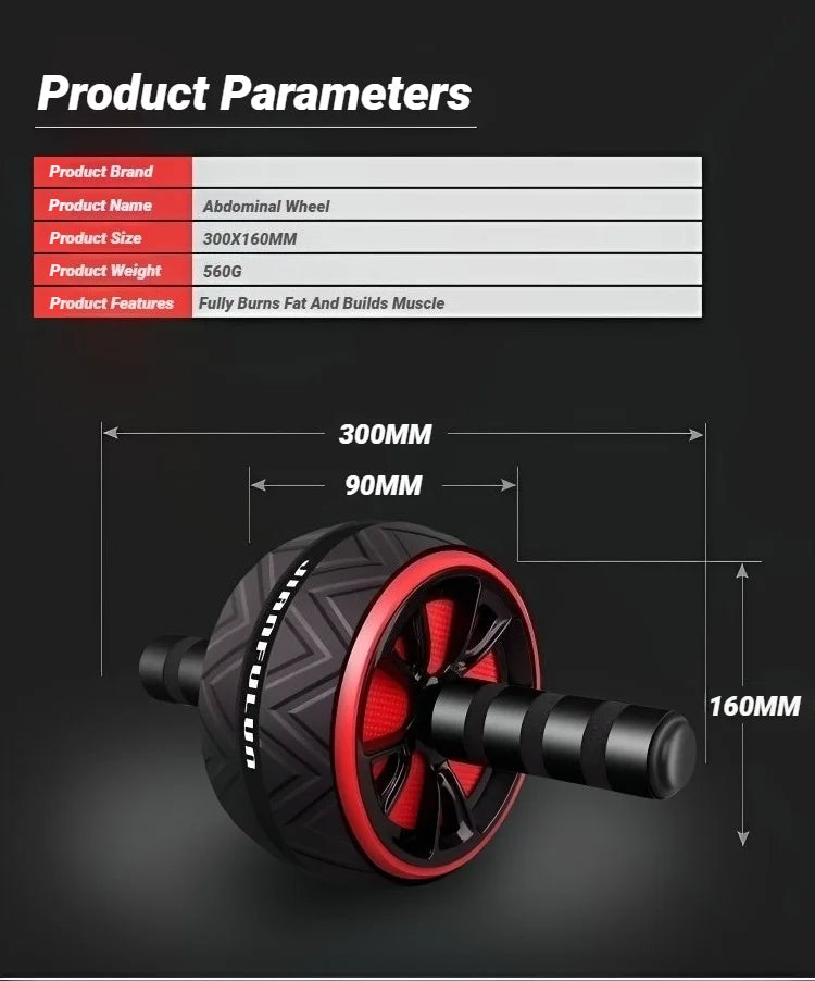 Ab Roller Wheel For Abs Core Workout Non-Slip Home Gym Fitness Equipment Men Women Abdominal Training Exercise