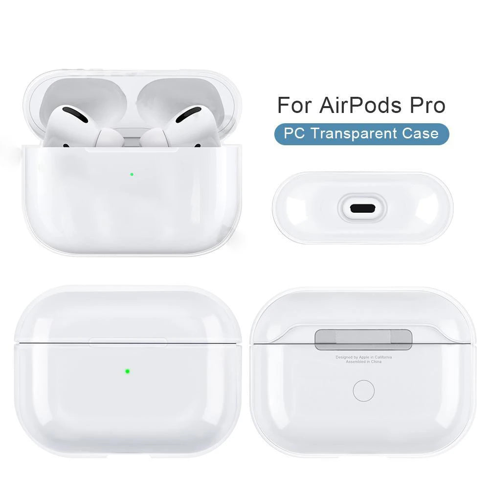 Transparent Earphones Case Hard PC Clear Headphone Cover For Apple Airpods 3 For AirPods Pro 1st 2nd Generation Protective Case