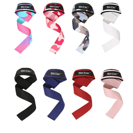 EQP 2Pcs Adjustable Weightlifting Wrist Straps Non-Slip Strength Training Fitness Lifting Support Gym Booster Bands Sports Grip