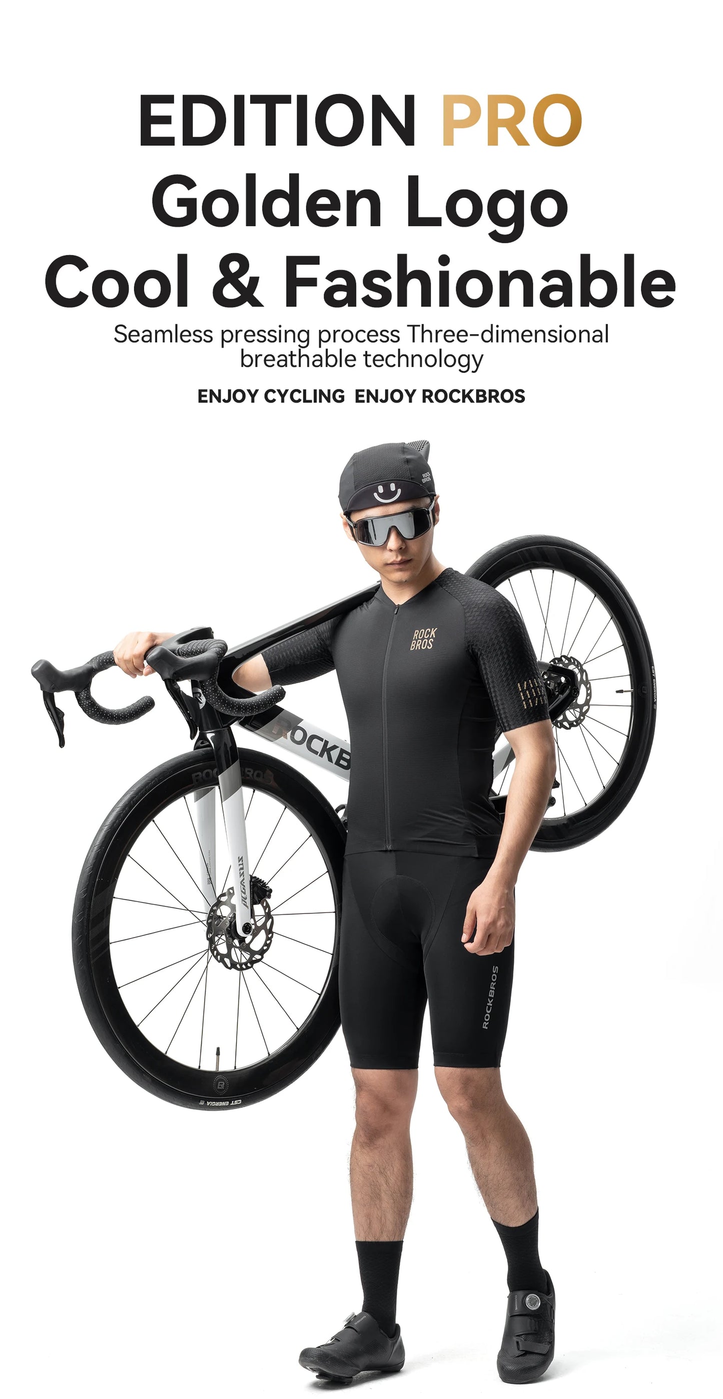 T-shirts Cycling Jersey Short Sleeve Windproof Shirt Bike Sports Shirt Breathable Reflective Summer Shirt with YKK Zipper