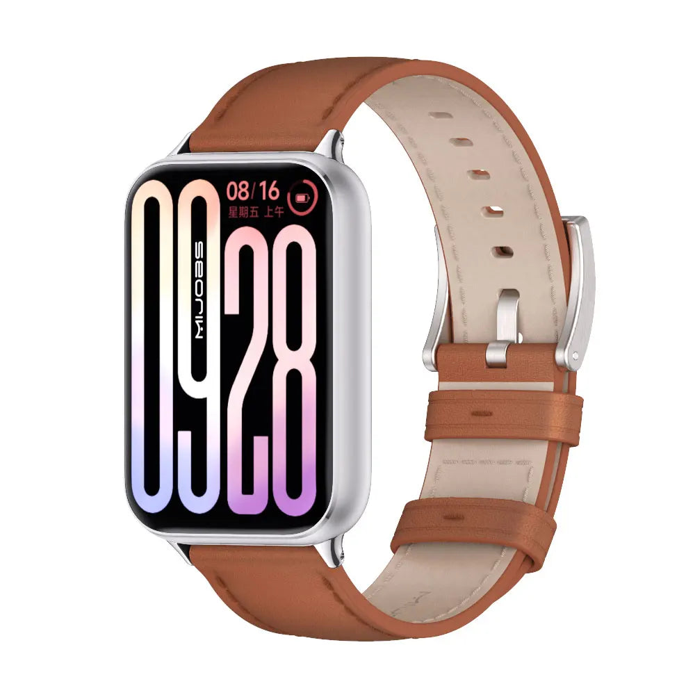 Strap For Mi Band 9 Pro Watchband for For Mi Band 8 Pro Wristband Xiaomi Smart Band 9 Pro Bracelet Leather Accessories