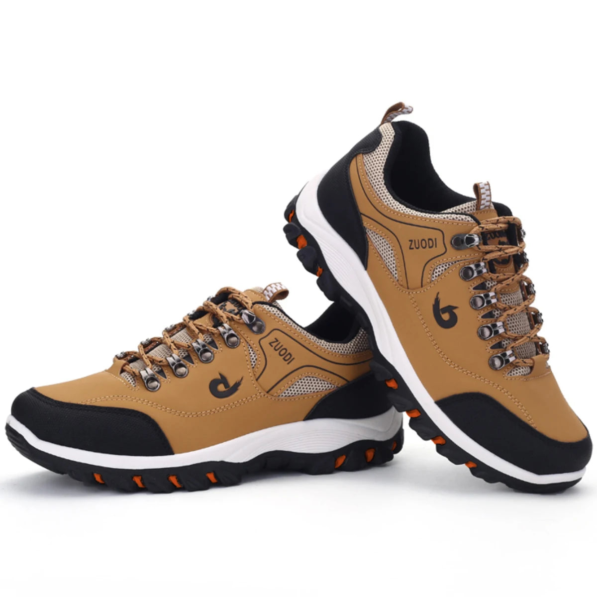 Sneakers Men's Waterproof Hiking Shoes, Outdoor PU Leather Sports Shoes, Wear-Resistant,  Walking, Tactical