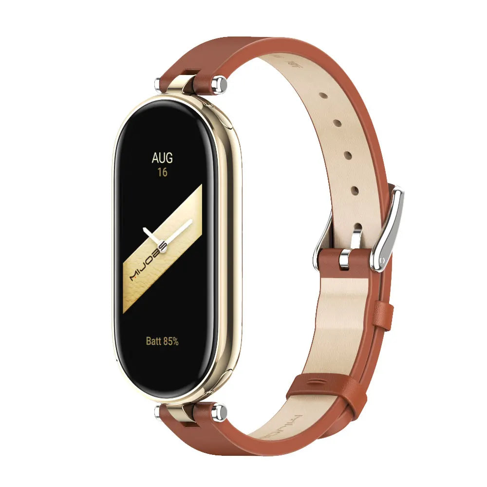 Strap for Mi Band 10 9 8 7 6 5 4 3 Watchband for Xiao mi Smart Band 9 Strap for Mi Band 8 Leather Wristband For Mi Band 7 Correa