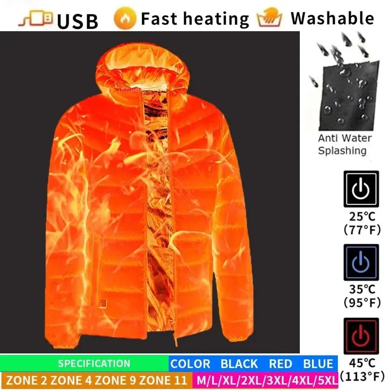 Heated Jacket Electric Self Heated Jacket USB Heated Clothing Electric Heating Jackets
