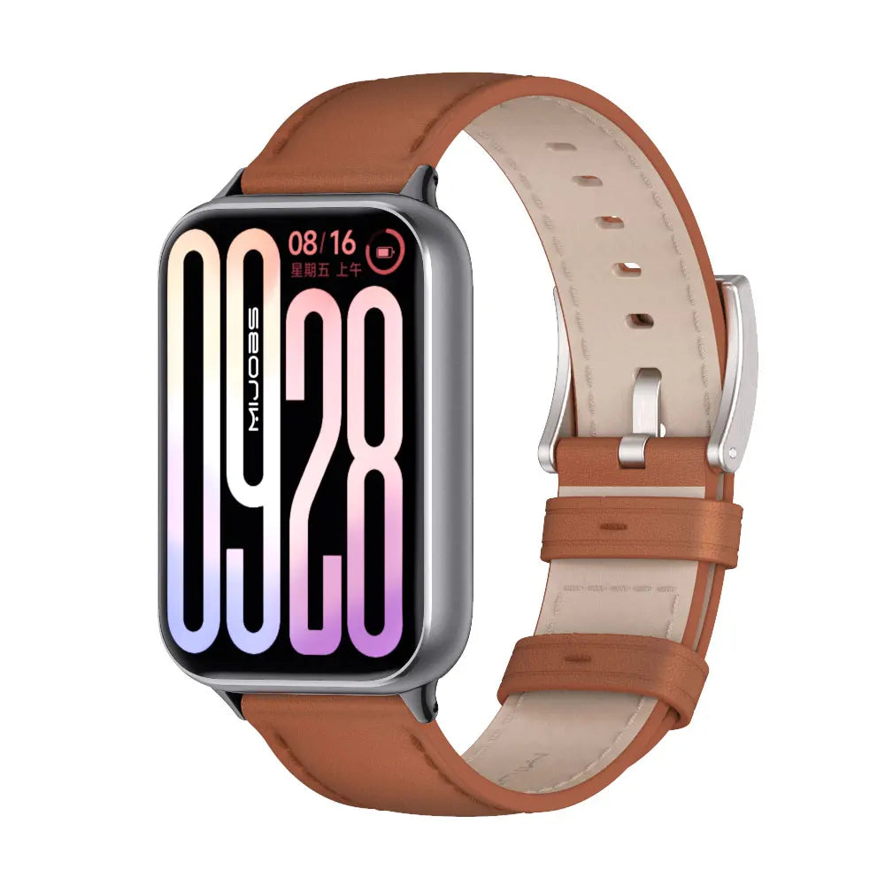 Strap For Mi Band 9 Pro Watchband for For Mi Band 8 Pro Wristband Xiaomi Smart Band 9 Pro Bracelet Leather Accessories