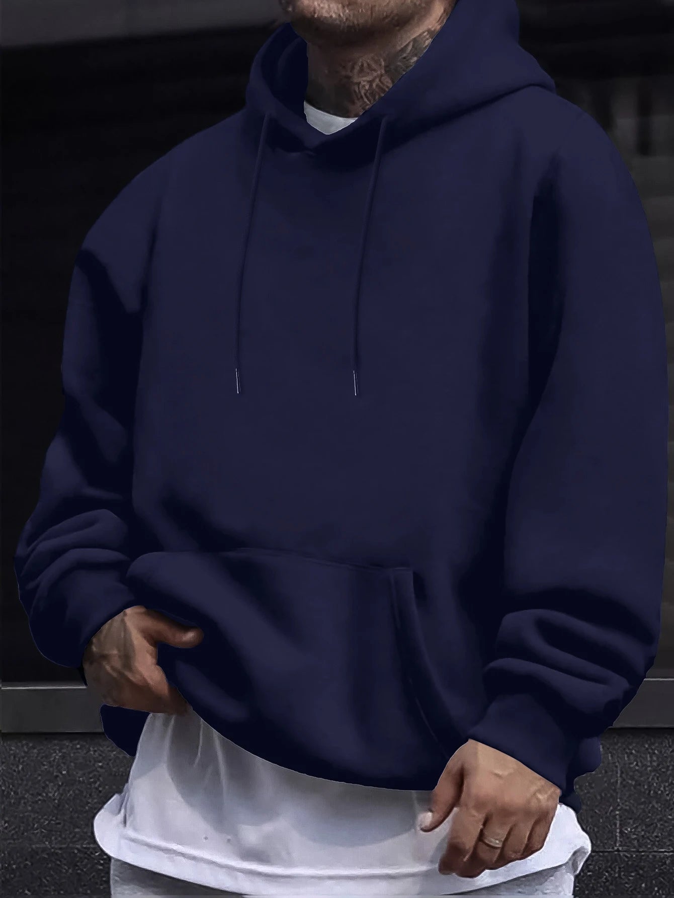 Autumn Solid Sweatshirts Unisex Street Comfy Sportswears Fleece Soft Hoodie Man's Fashion Warm Streetwear Casual Jogging Clothes