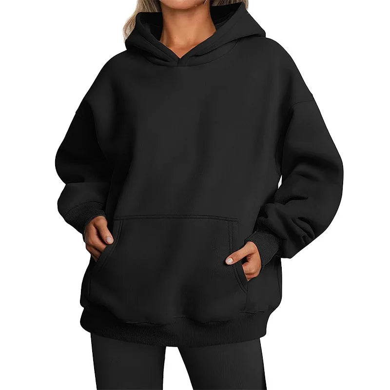 New Men Casual Hoodies Women Fleece Warm Hoodies Spring Autumn Pullovers Fashion Black Multiple Colour Oversized Sweatshirts Top