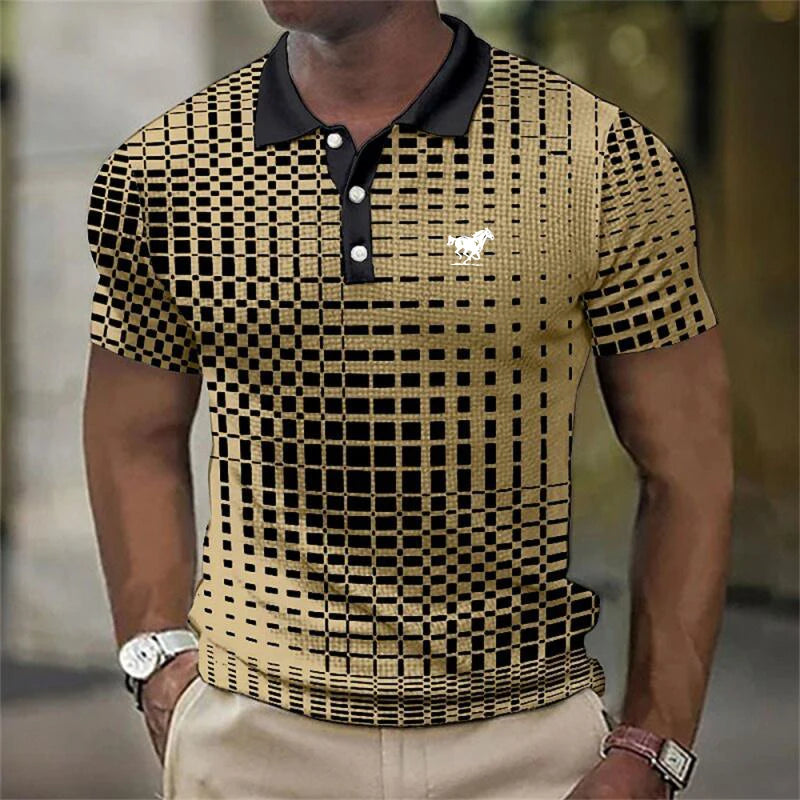 Polo New Trending Men Summer Short Sleeve Fashion Casual Polo Shirt .