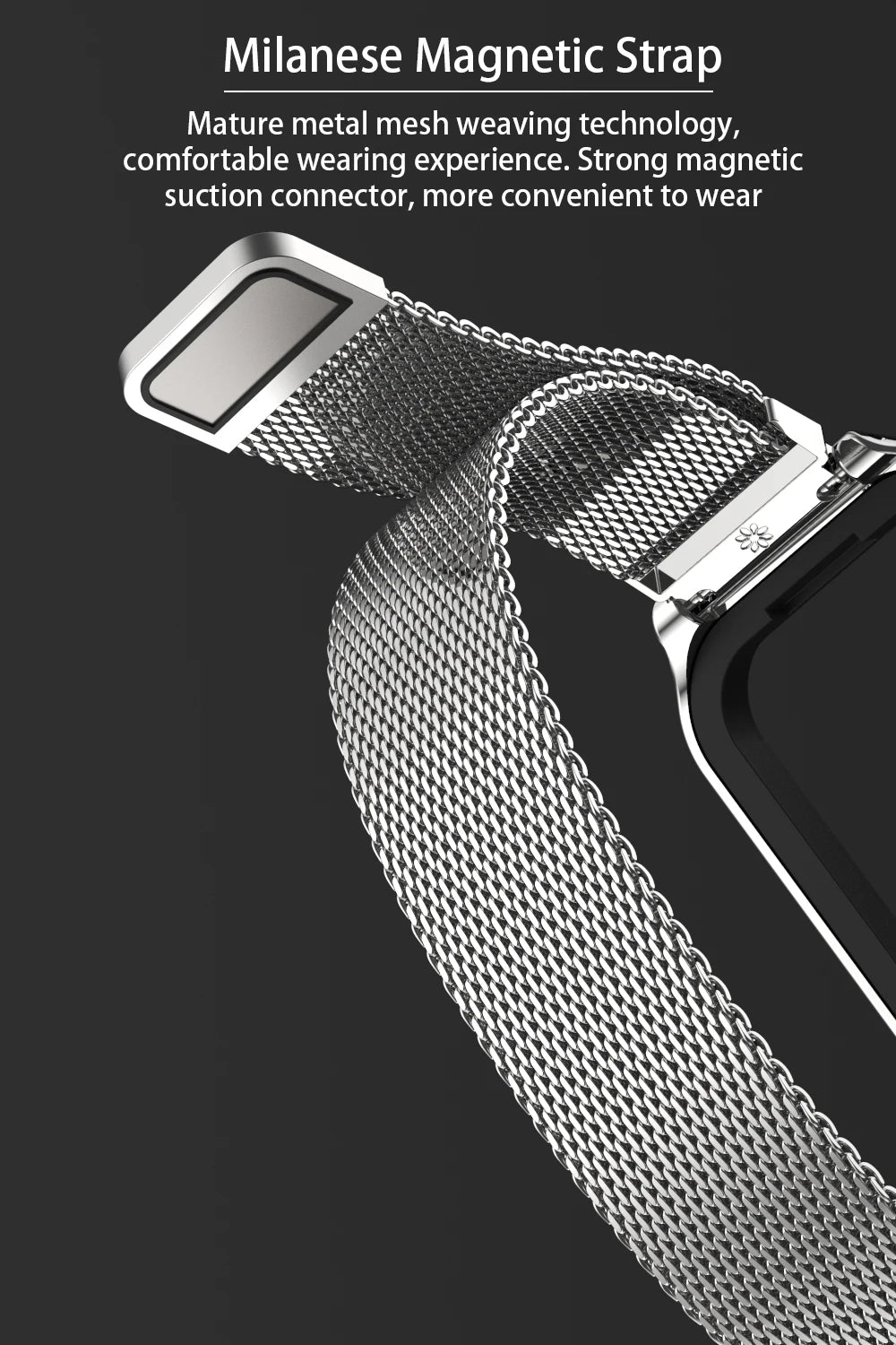 Strap For Xiaomi Mi Band 8 9 Active Bracelet for Xiaomi Smart Band 8 Active Stainless Steel Metal Watchband Mi Band 8 Active
