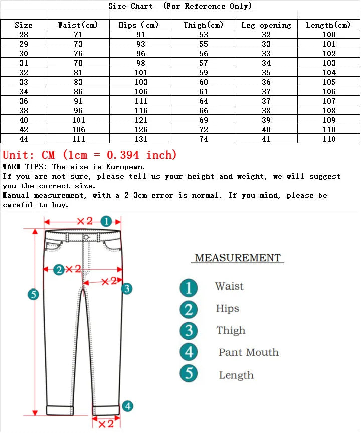 Men's Clothing Slim Jeans Fashion Brown Business Casual Stretch Denim Pants Male Brand Trousers