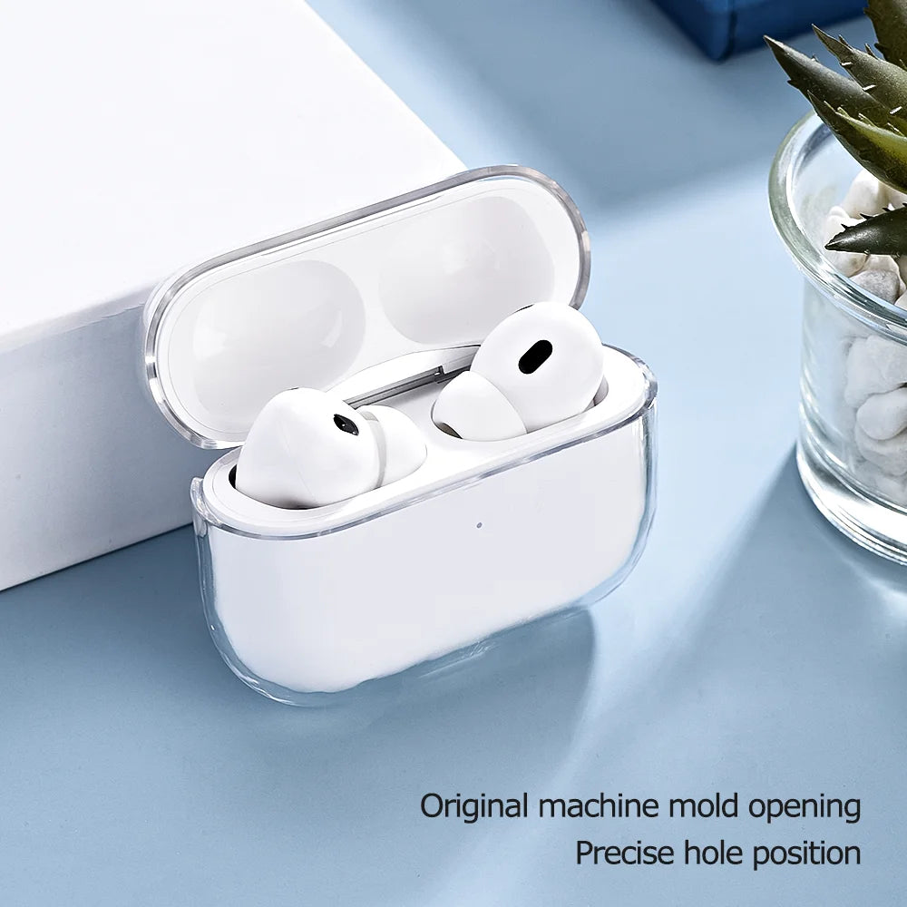Transparent PC Earphone Case For Airpods Pro 3 Generation 2025 Cases Hard Clear Headphone Cover For Airpods 4 3 Pro 2 2nd Pro2