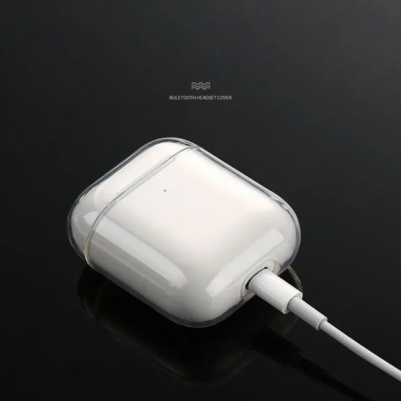 Soft TPU Transparent Cover Earphone Protective Case Clear Skin For AirPods 1 2